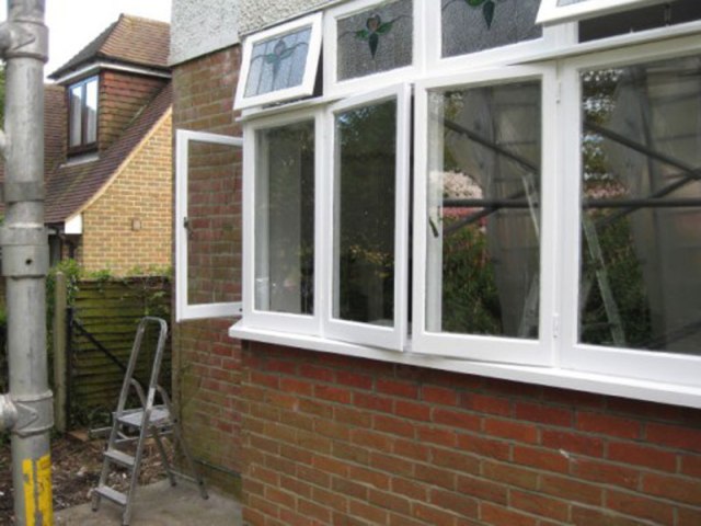 Bay window repainted